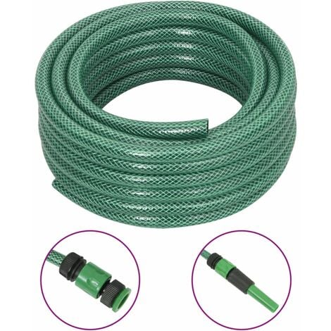 Set Tubo da Giardino con Raccordi Verde 0,6 30 m in PVC