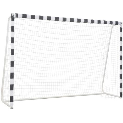 Porta da Calcio 180x60x122 in Metallo con Rete Soccer Goal Calcetto