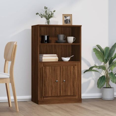 Credenza Rovere Marrone 60x30x70 cm in Legno Multistrato cod mxl 20932
