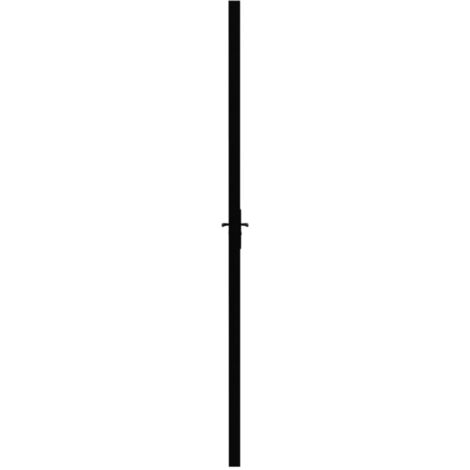 Porta da Interno ESG Vetro e Alluminio 83x201,5 cm Nera