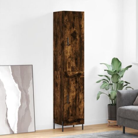 Credenza,Madia da cucina,Mobile Buffet,Armadio da Cucina Rovere Fumo 40x42,5x93 cm in Legno Multistrato CFW75845 | Leroy Merlin