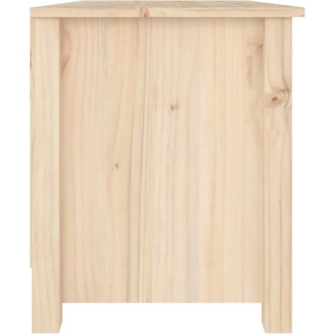 vidaXL Scarpiera Bianca 70x38x45,5 cm in Legno Massello di Pino