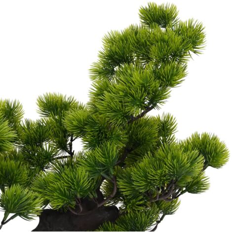 Bonsai di Pino Artificiale con Vaso 70 cm Verde