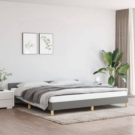 VidaXL Testiera Letto Grigio Scuro in Tessuto 200x200 cm