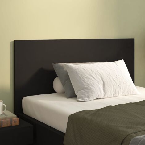 Furnulem Testiera Per Letto Matrimoniale Con Ripiani, Luci LED E Porte USB - Colore Nero, Altezza Regolabile, 152 Cm - 2