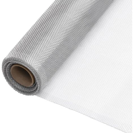 Zanzariera in Alluminio 80x500 cm Argento