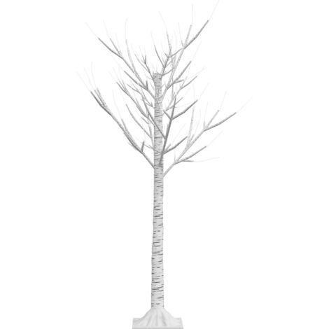 Albero Natale 120 LED 1,2 m Salice Bianco Caldo Interno Esterno