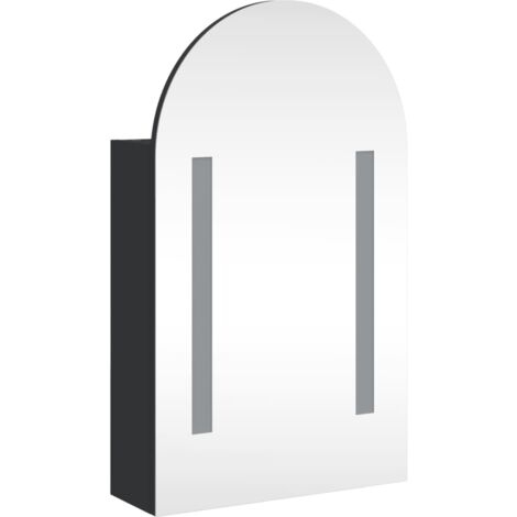 Armadietto Metallico Ad Arco 185cm Nero - Vetrina Con Ante In Vetro E Cassetto - Foto 11