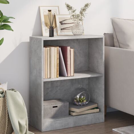 vidaXL Libreria Grigio Cemento 31x24x52 cm in Legno Multistrato