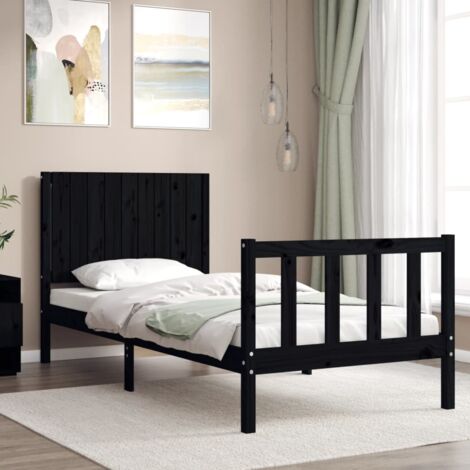 Mantovana Gonna Letto Matrimoniale Con Angoli Divisi – 99x190 Cm, Girotondo 35,6 Cm – Colore Nero, In Microfibra Morbida