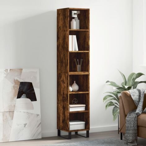 Libreria bassa in Rovere naturale stile Provenzale - 2 vani -LIB/OAK01 –