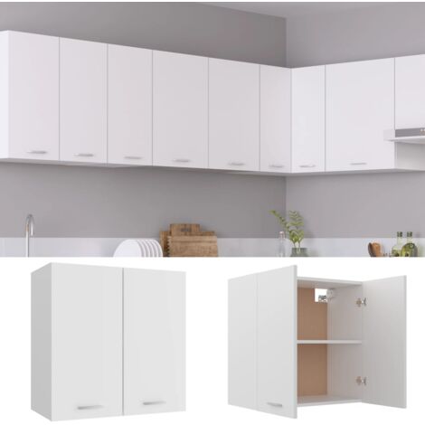 Pensile cucina 60x33xH72 cm Bianco opaco con un'anta - Caesaroo