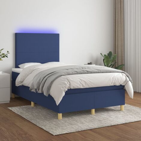 Letto A Molle Atlantic Home Collection ANNI – Struttura Con Piedini Cromati, Materasso H3 E Topper In Gommapiuma