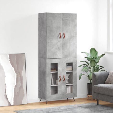 Credenza grigio cemento - Credenza Grigio Cemento 69,5x31x115