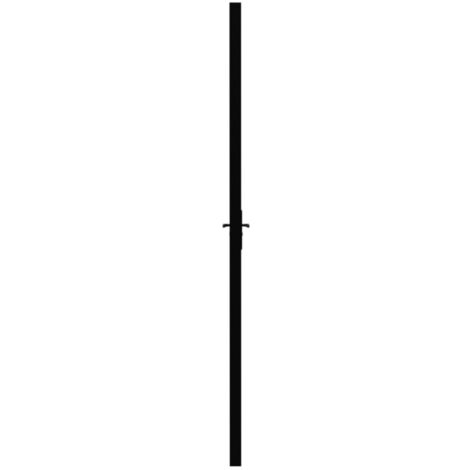 Porta da Interno ESG Vetro e Alluminio 76x201,5 cm Nera