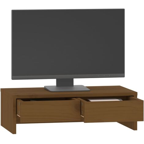 Supporto per Monitor Miele 50x27x15 cm Legno Massello di Pino