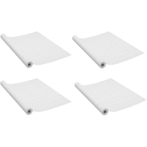 vidaXL Pellicola Autoadesiva per Mobili Legno Bianco 500x90 cm in PVC