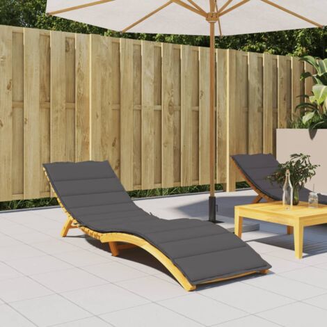 Cuscino Per Lettino Prendisole In Tessuto Oxford Verde, 180x60x3 Cm, Impermeabile E Antiscivolo, Per Esterno E Interno