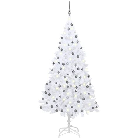 XONE Albero di Natale 210 cm - Innevato e folto | Albero Bianco Artificiale  in PVC