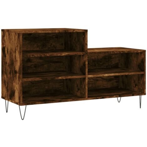vidaXL Scarpiera Rovere Sonoma 75x38x97,5 cm Legno Multistrato Metallo