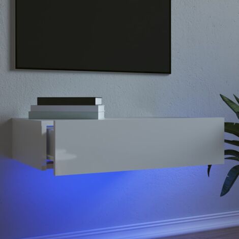 VidaXL Mobile TV Con Luci LED RGB - Bianco 260x36,5x40 Cm - Pratico E Di Design