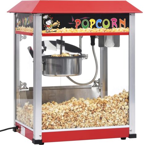 Macchina Per Popcorn CinePop CP500 | 1200 W Rosso | Aria Calda Senza Olio | Capacità 50 G Per Serate Cinema