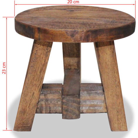 Sgabello in Legno Massello di Mogano