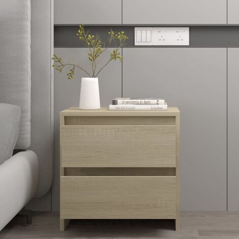 Mobile TV Rovere Sonoma 140x40x35.5 Cm - In Truciolare, Con 2 Ante E 2 Scomparti Aperti
