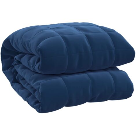 Coperta Ponderata Blu 220x235 cm 15 kg Tessuto