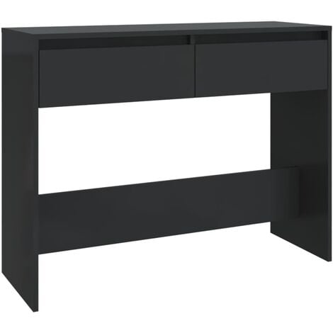 Tavolo Consolle Nero 100x35x76,5 cm in Truciolato