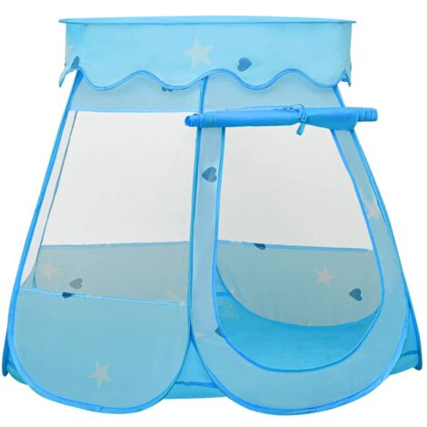 Tenda da Gioco per Bambini Blu con 250 Palline 120x120x90 cm