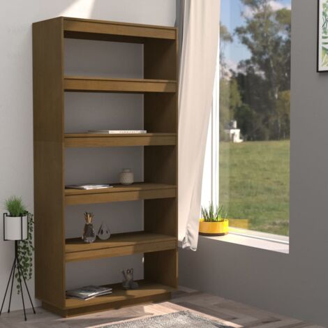 Libreria/Divisorio 80x35x167 cm in Legno Massello di Pino