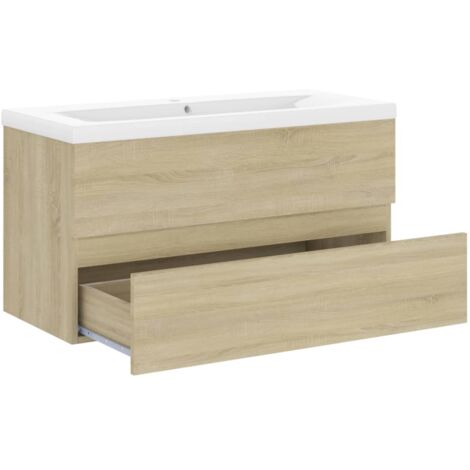 vidaXL Mobile Lavabo Rovere Artigianale 90x38,5x45 cm in Truciolato