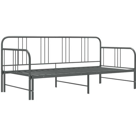 VidaXL Telaio Divano Letto Estraibile Bianco in Metallo 90x200 cm