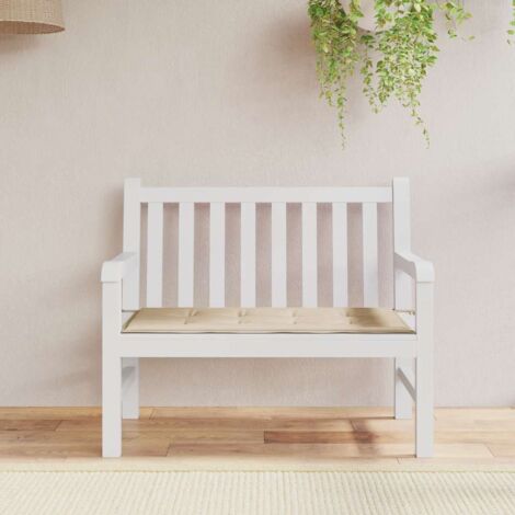 Cuscino per sedia prendisole da giardino da 45x70 cm bianco e verde