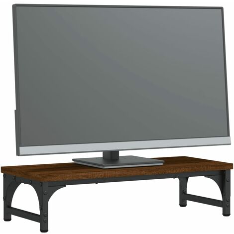 VidaXL Supporto monitor rovere marrone 55x23x14 cm legno multistrato  Supporto per laptop 
