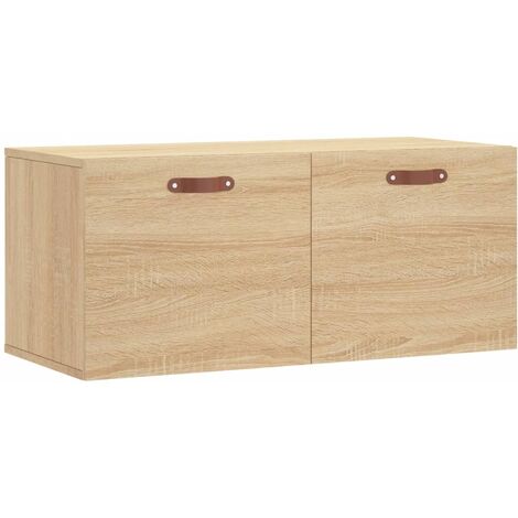 Mobile a Parete Rovere Sonoma 80x36,5x35 cm Legno Multistrato