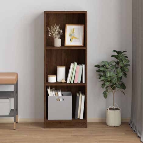 Libreria mobili a forma di scala a 3 livelli in legno bianco con