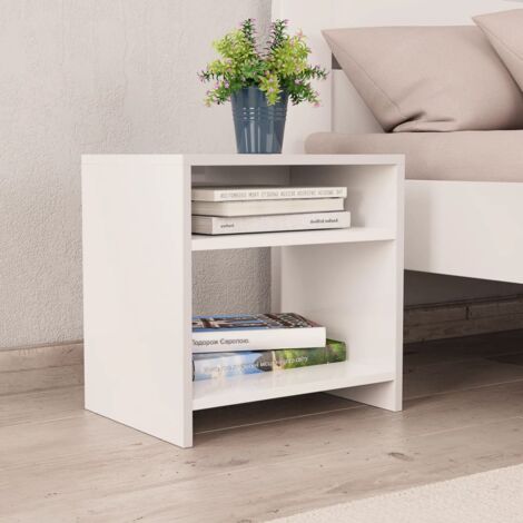 vidaXL Comodini 2 pz Bianco 30x30x40 cm in Legno Ingegnerizzato