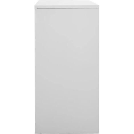 Armadietto spogliatoio Grigio chiaro 90x45x92,5 cm Acciaio