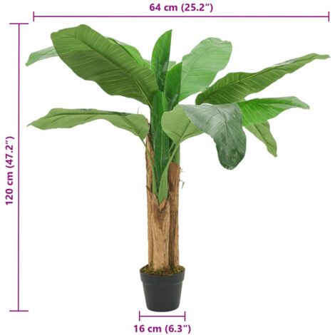 PIANTA DI BANANO ARTIFICIALE IN VASO0 H120CM