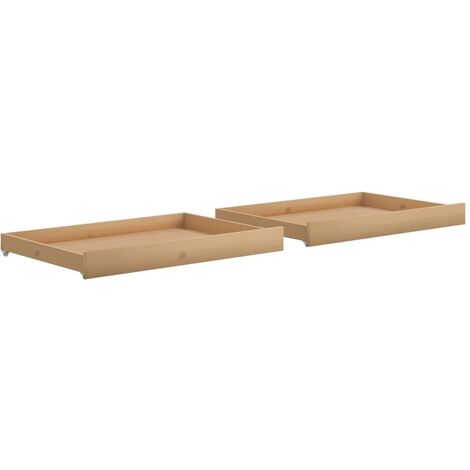 Set di 2 cassetti contenitori legno naturale RUMILLY 