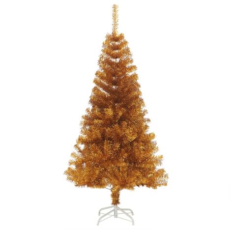 Albero di Natale Artificiale con Supporto Oro 150 cm PET