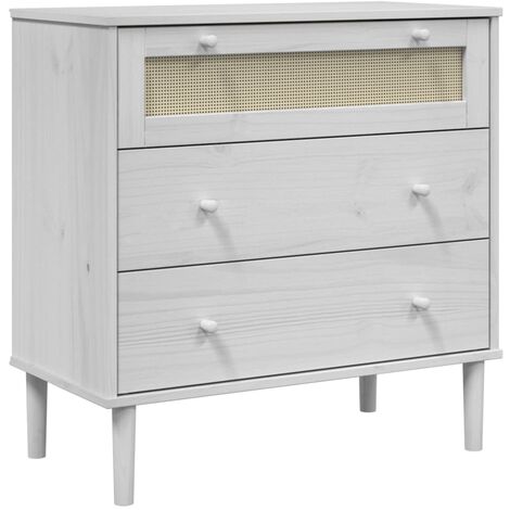 Mobile TV WHOUS COSTE - 150x43x46 Cm In Legno Con 2 Ante E Cassetto, Stile Canneté - Foto 3