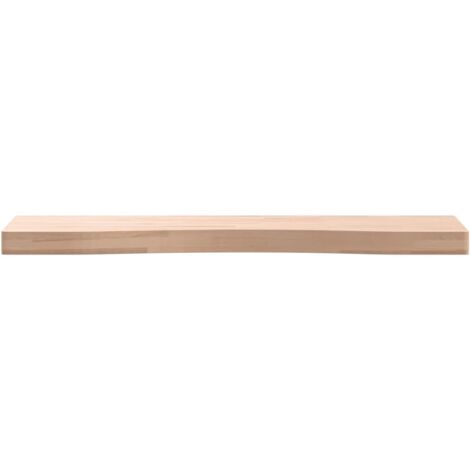 vidaXL Piano per Scrivania 80x(36-40)x1,5 cm Legno Massello di Faggio