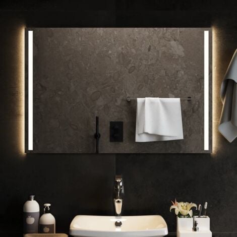 Specchio da Bagno con Luci LED 90x60 cm