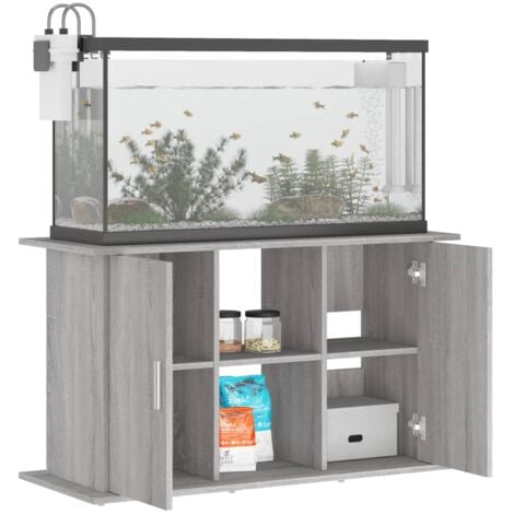 Supporto Acquario 60x30x60cm in Legno Multistrato Bianco Lucido