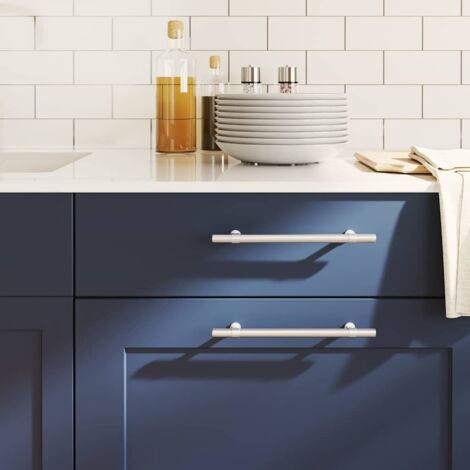 Maniglie Per Mobili Bianche - 2 Pezzi, Distanza Fori 160mm, Lega Alluminio, Per Cucina E Bagno