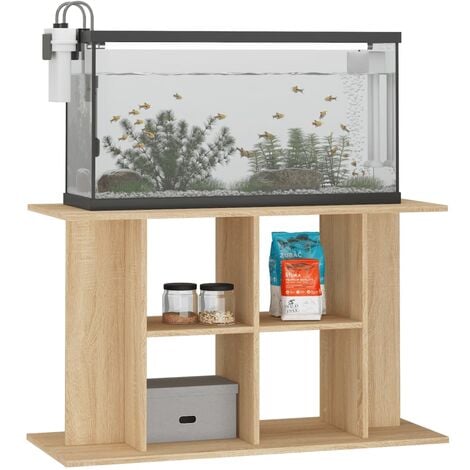 Supporto Acquario 100x40x60 cm Legno Multistrato Rovere Sonoma