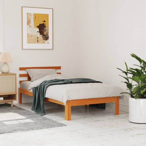 Erst-Holz Solido Telaio Letto in Pino per Materasso 90x200 Senza